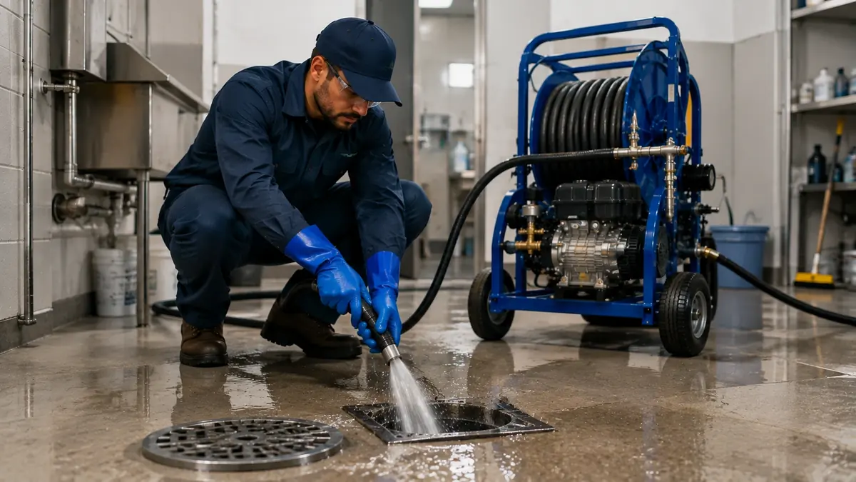 Floor Drain Hydro Jet Cleaning in Brisbane
