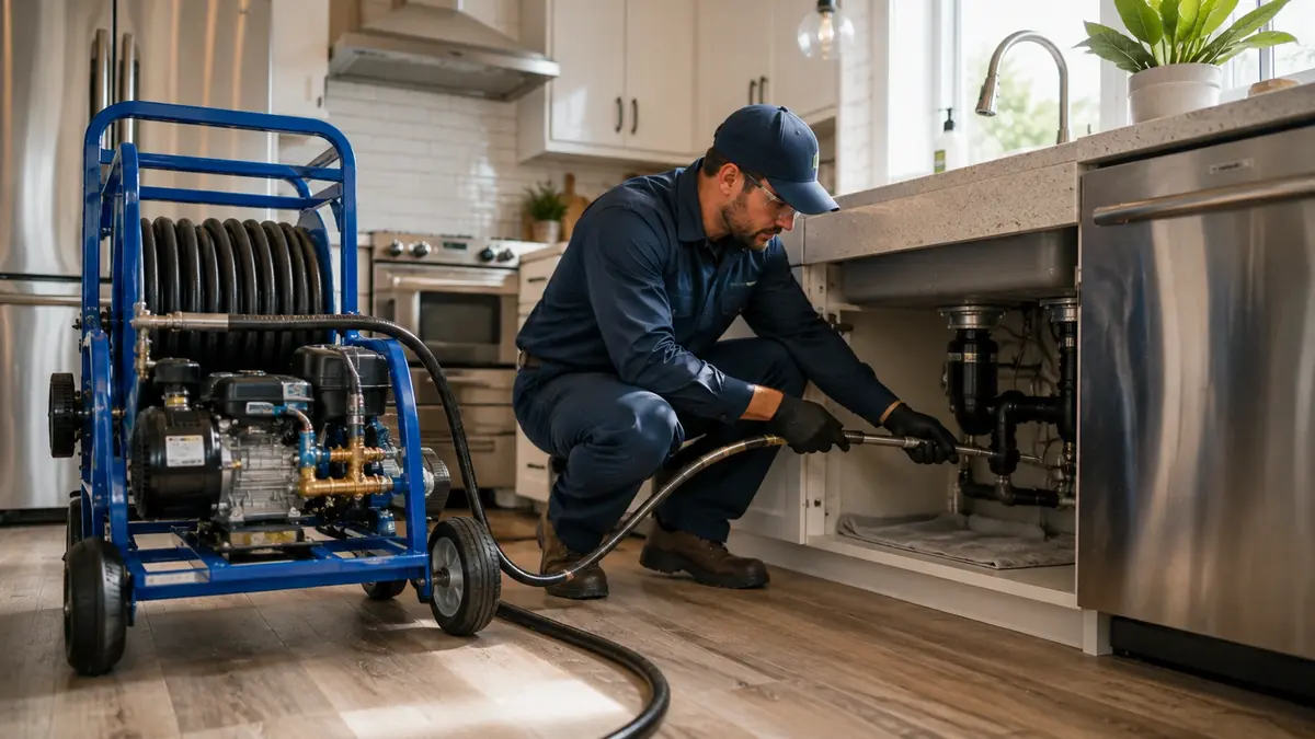 Kitchen Drain Hydro Jetting in Brisbane