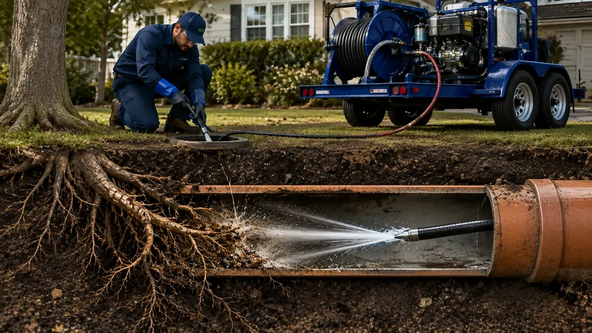 Tree Root Removal with Hydro Jetting in Brisbane